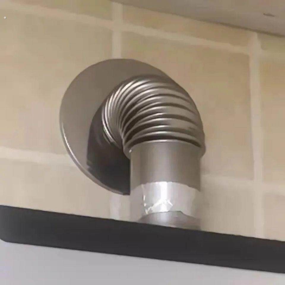 管道油烟机墙孔密封圈墙体管美化套排烟管烟道封堵盖板装饰圈遮丑