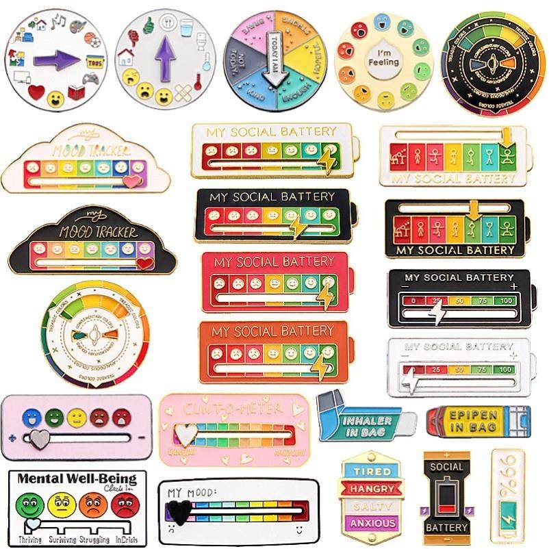 我的社交电量胸针心情转换电池书包装饰别针显示变脸胸针能量徽章,饰品/流行首饰/时尚饰品新,胸针,淘宝优惠券,粉丝福利购,淘宝优惠卷