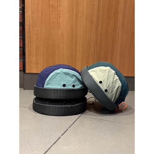 日系拼色速干地主帽男女夏季街头嘻哈个性雅痞帽小众百搭瓜皮帽子