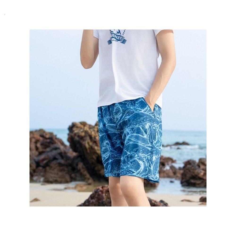 沙滩裤休闲度假男士夏季新款短裤宽松中青年游泳裤五分速干裤衩