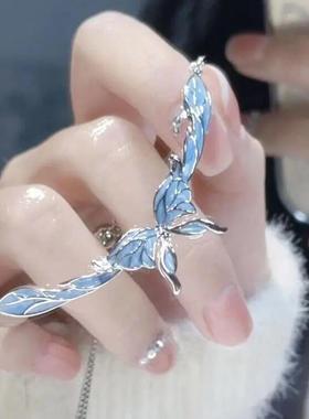 梦蝶少女心蓝色蝴蝶手链2025新款小众设计高级感森系公主显白手饰
