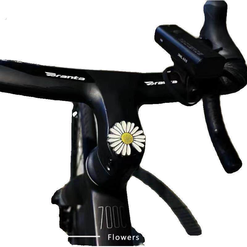 自行车可爱装饰雏菊贴纸单车山地小配饰配件电动车挂饰车贴