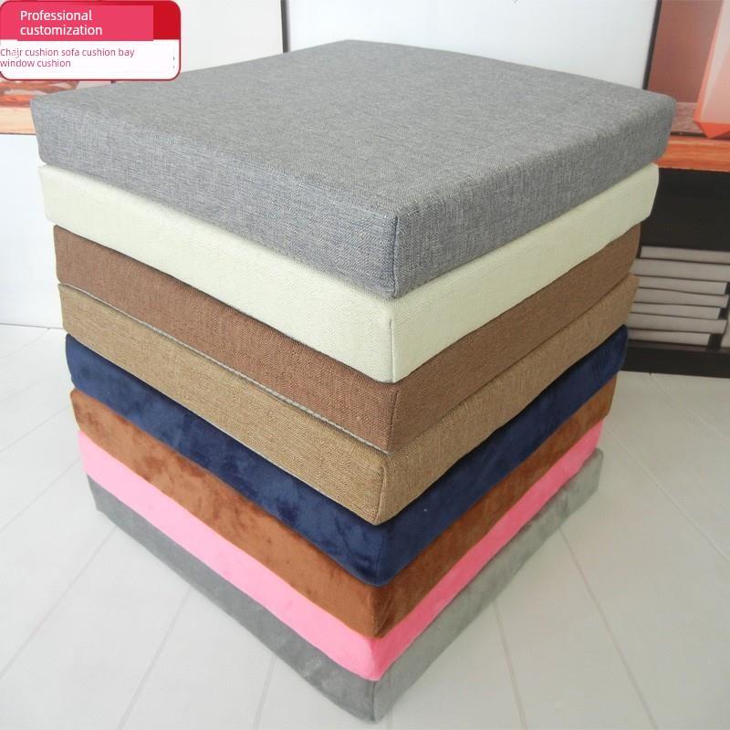 定做50D高密度海绵垫实木坐垫飘窗垫定制加厚加硬沙发垫子椅垫子