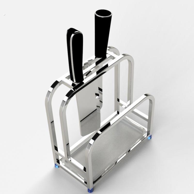 不锈钢刀架砧板架厨房专用置物架菜板架刀座架菜刀架收纳层架