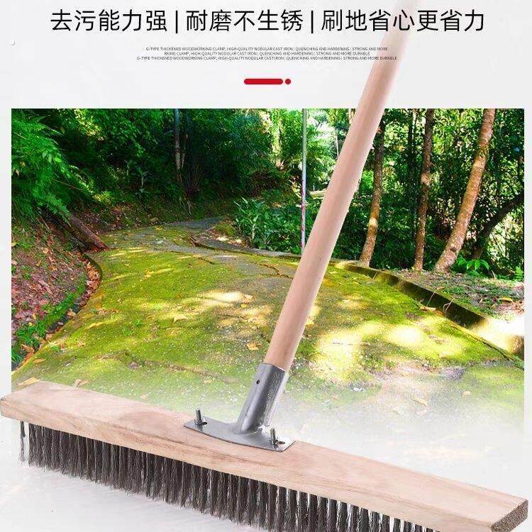 地板刷钢丝铁刷子刷地扫把不锈钢化妆室厕所地缝刷硬毛铁丝钢丝刷