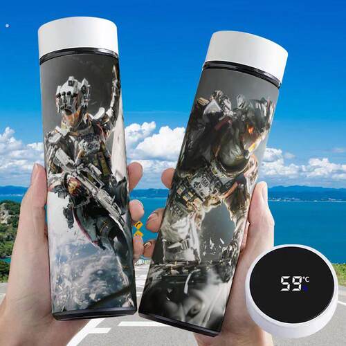 三角洲行动水杯三角洲威龙凌霄戍卫智能保温杯大容量不锈钢高颜值