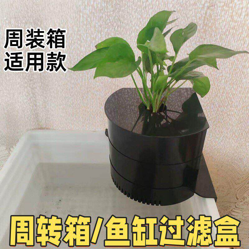 龟缸过滤器净水循环三合一上置过滤盒龟缸周转箱水循环系统净水器