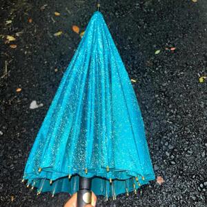 长柄雨伞超大号加固加厚结实防风暴雨双人伞晴雨两用高级感纤维伞