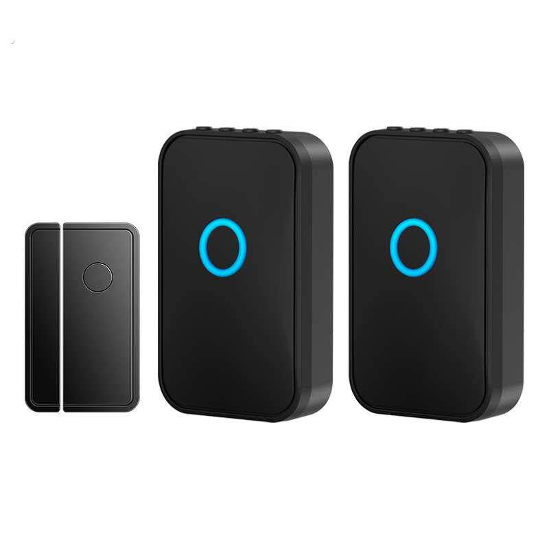 智能两件式门磁语音出门提醒器家用提示器门窗冰箱保险柜警报器