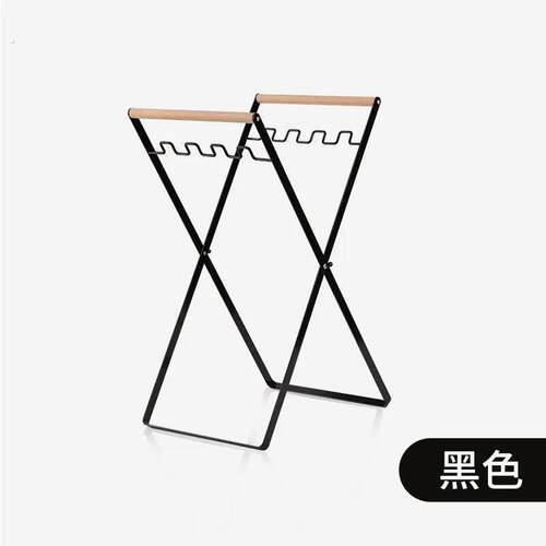 高颜值家用折叠垃圾架不锈钢厨房垃圾桶户外露营可携式不挑垃圾袋