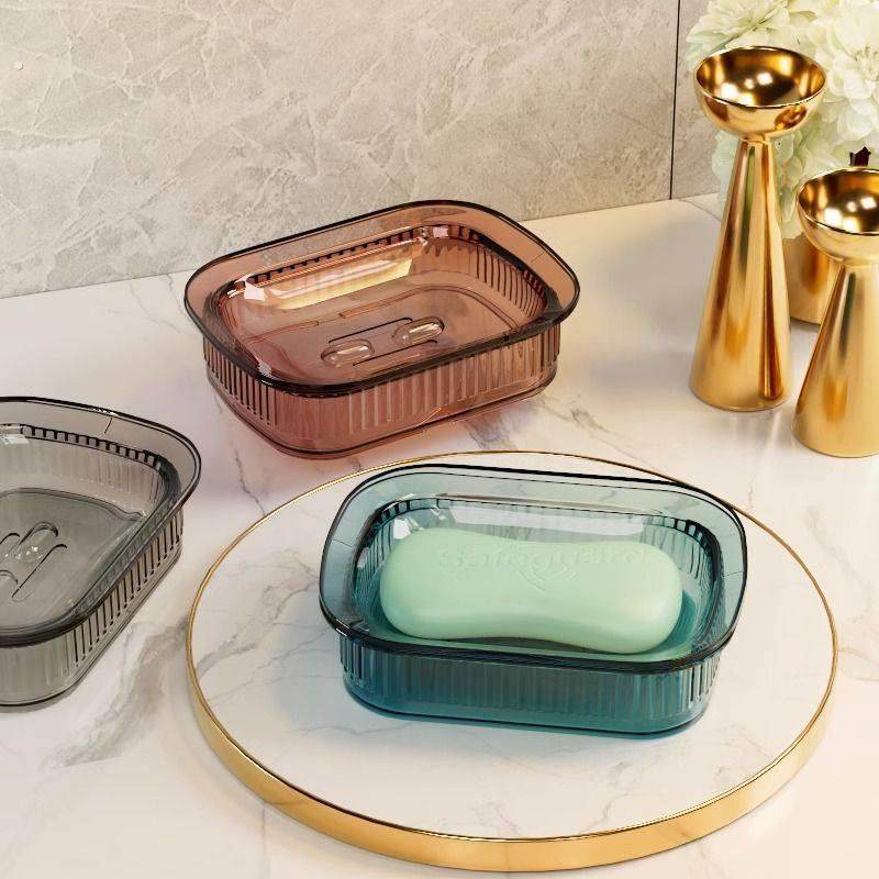 轻奢风香皂盒大号高档沥水肥皂盒置物架家用卫生间打孔壁挂式豪华,家装主材,肥皂盒/皂碟,淘宝优惠券,粉丝福利购,淘宝优惠卷