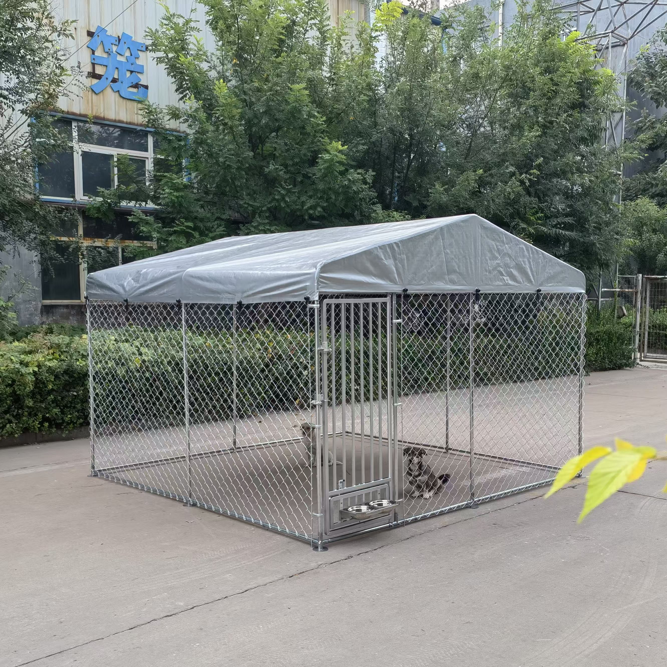 大型室外狗笼旋转喂跑笼猫狗围栏
