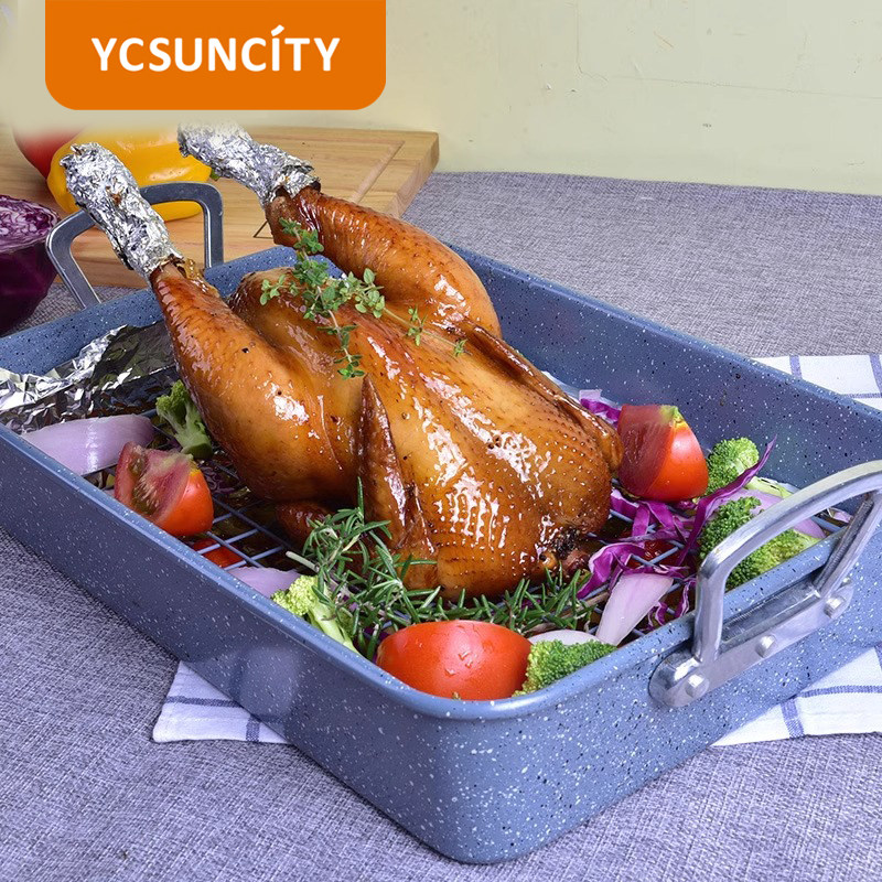 YCYNCY烘焙烧烤工具家用烤箱不沾烤鱼烤肉多功能烤鸡盘大烤盘,厨房/烹饪用具,烘焙模具,淘宝优惠券,粉丝福利购,淘宝优惠卷