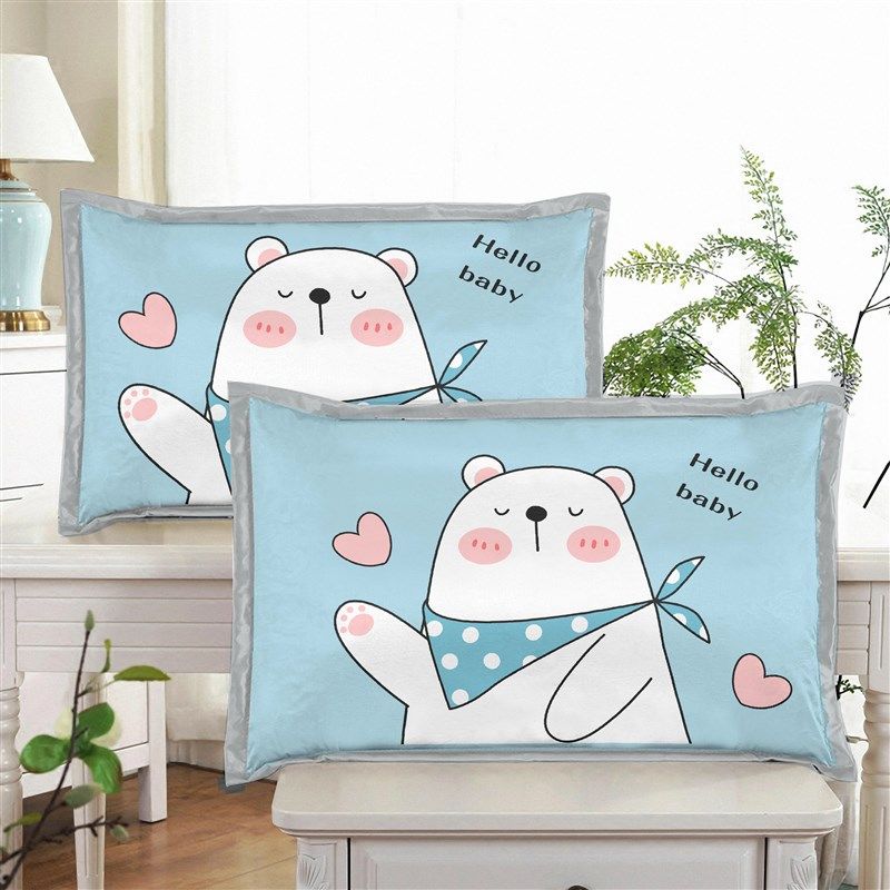 【一对装】夏季冰丝凉爽单人枕套凉席枕头套空调芯套