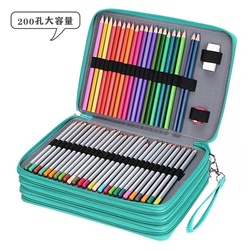 质孔笔袋美术生素描工具包尺寸多层笔袋收纳