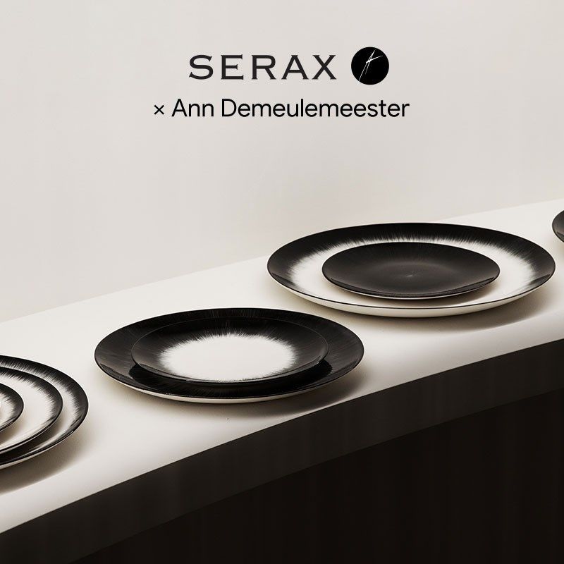 比利时Serax Ann Demeulemeester暗黑餐具盘子 西餐盘水果点心盘