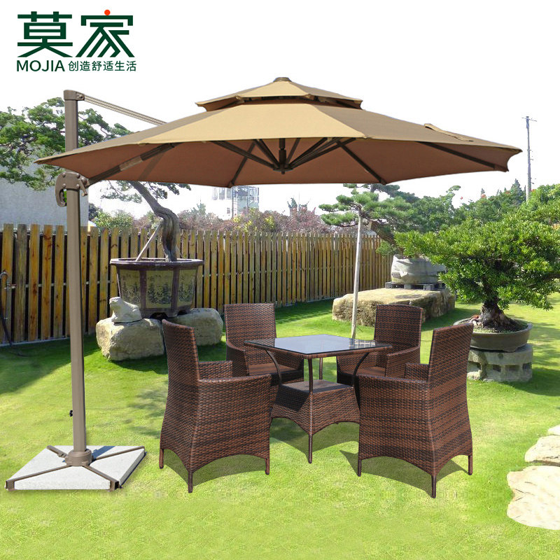 莫家户外伞庭院伞室外大型太阳伞摆摊露天遮阳伞圆形保安罗马伞
