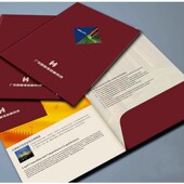 文件夹封套定 印刷设计封面 标书明信片纸保单合同文件