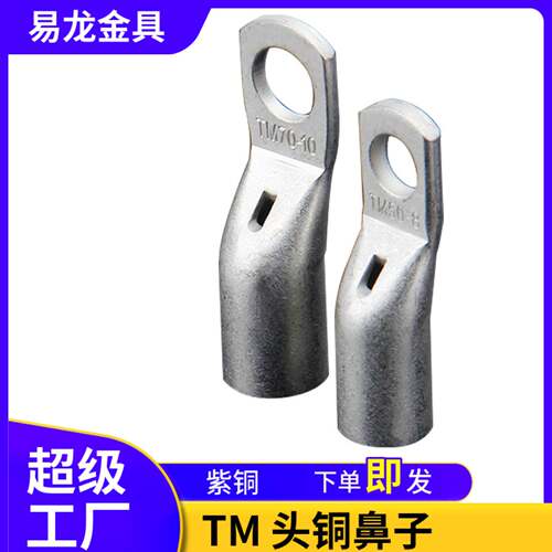 窄口TM铜管端子紫铜国标铜鼻子mm