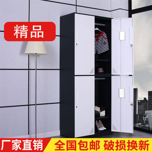 彩色员工更衣柜带存包柜浴室健身房换衣柜宿舍工厂铁皮储物柜