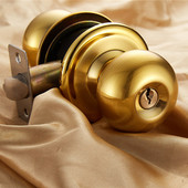 金色球形锁室内门锁木门锁简约房门圆锁卫生间洗手间球型