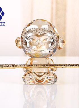 仿水晶悟空摆件卡通装饰品斗战胜佛齐天大圣工艺品装饰品摆件礼品