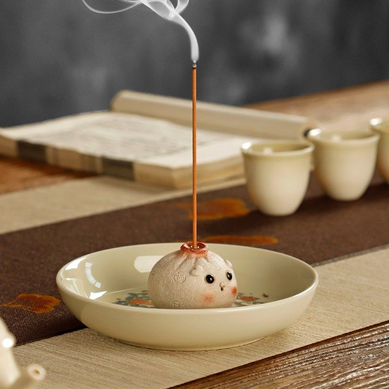 紫砂小龙包香插香座线香卧香插香器香薰炉香道茶托盘茶宠可养,家居饰品,香托/香盘/香座/香插,淘宝优惠券,粉丝福利购,淘宝优惠卷