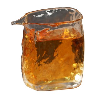 慕砚 日式锤纹公道杯 加厚耐热玻璃匀杯简约茶具公杯手工茶海