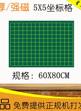 磁性数坐标图 黑板贴绿板贴 教软磁铁 坐标格子 0*0c