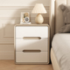 奶油风床头柜0简约现代床边柜子家用卧室小型收纳柜