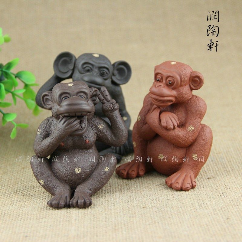 清仓宜兴紫砂茶宠茶具 紫砂 紫砂猴子 紫砂青蛙 紫砂茶玩把玩,餐饮具,茶宠摆件,淘宝优惠券,粉丝福利购,淘宝优惠卷