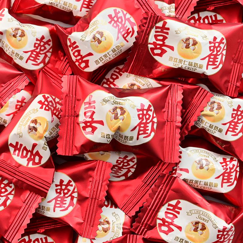 。欢喜果仁味巴旦木奶脆结