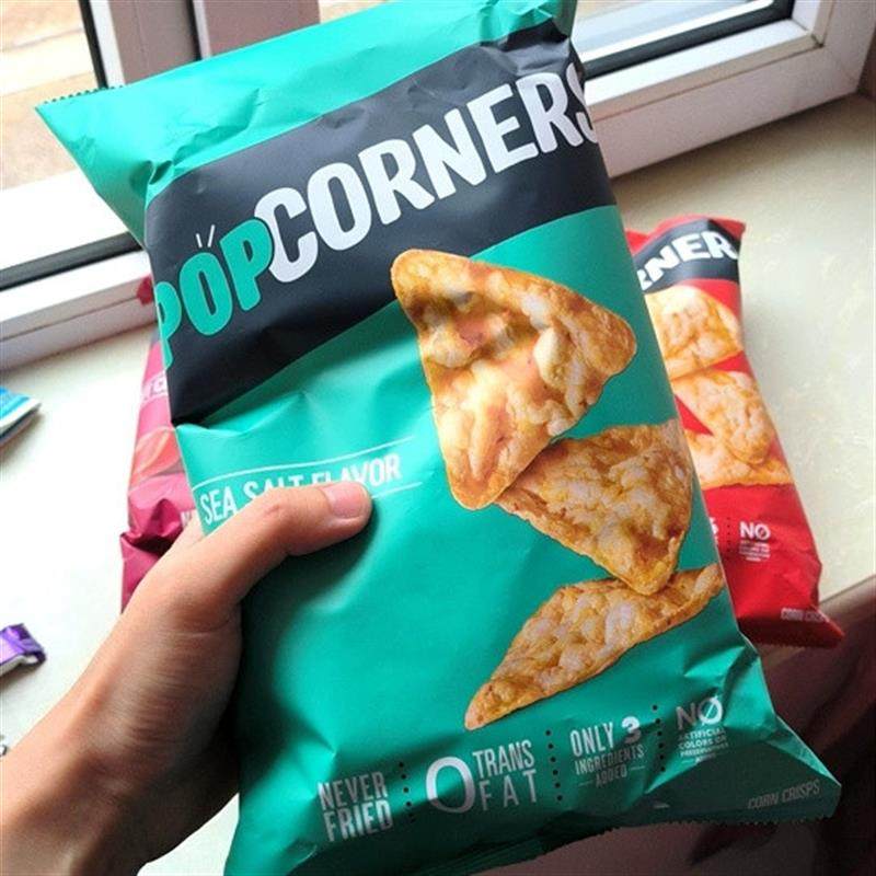 。Popcorners空气脆脆玉米片休闲零食非油炸玉米脆办公室零食60g*