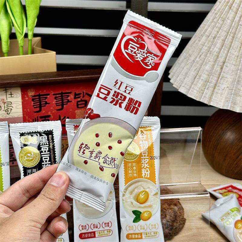 。新日期早餐豆浆粉红枣豆