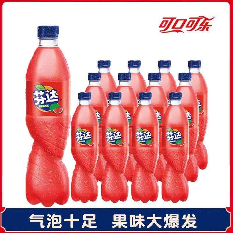 。可口可乐汽水西瓜味葡萄味蜜桃味夏日碳酸饮料500ml*5瓶/10