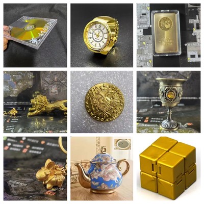 暗区突围周边机密文件游戏道具金狮主茶壶手办实物模型收藏摆件