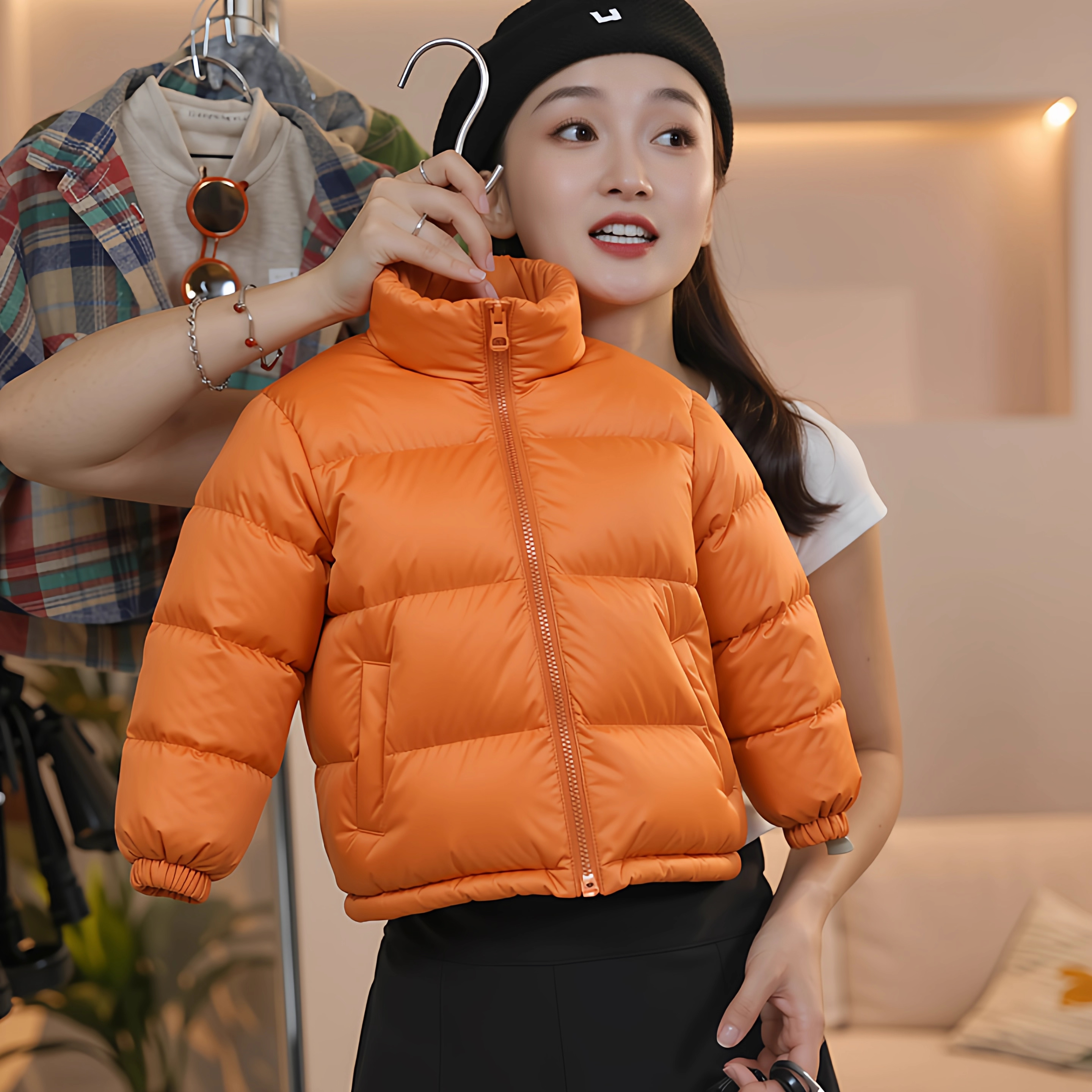 2025年冬季新款短款立领面包服