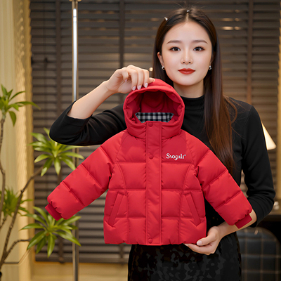2025冬季新款儿童连帽棉服