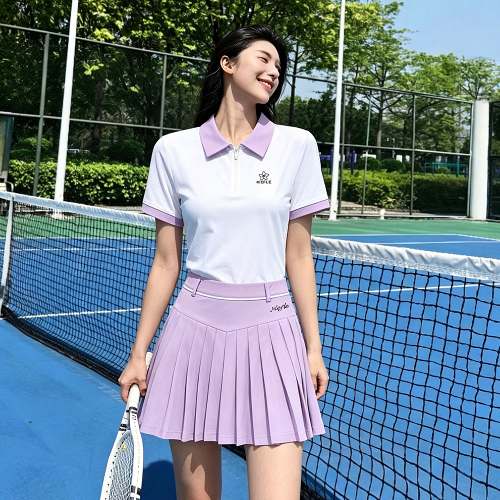斐纶网球服女装透气速干运动套装
