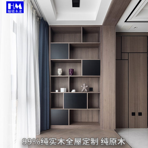 全屋定 制厂家 全屋定 制衣橱柜  置物架木饰面家具厂家 三天出货