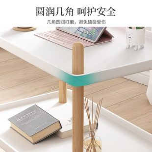 边几沙发边柜移动小茶几家用简易客厅小桌子实木边桌床头桌置物架