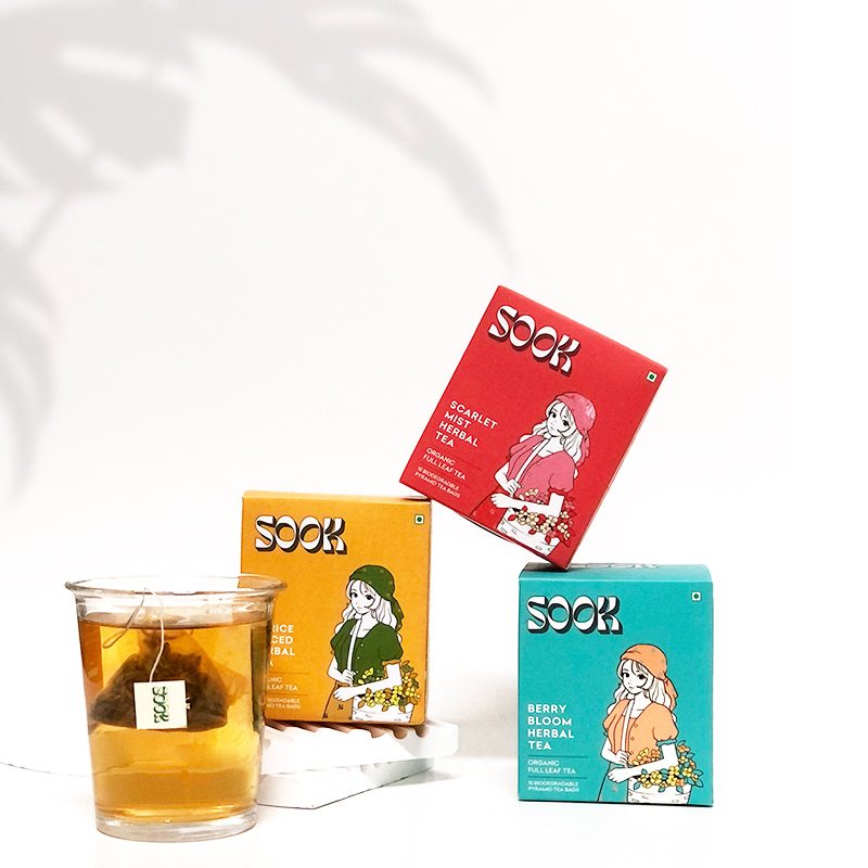 SOOK进口大吉岭茶叶袋泡茶包有机浆果花草茶原叶下午茶冷泡热泡茶