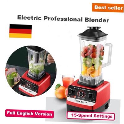 2L Electric Food Blender Professional Processor 15-Speed