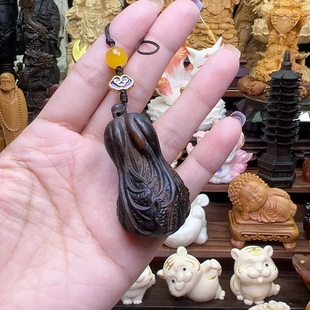 沉香木白菜 手机挂件 百财