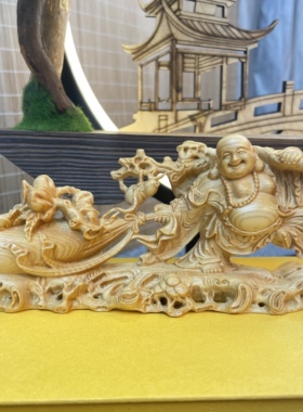 雕刻家居装饰太行山崖柏工艺品
