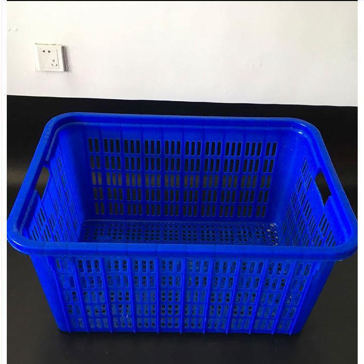 特厚大号塑料筐熟胶海鲜水产筐沥水篮密孔周转框货筐收纳箩大筐子