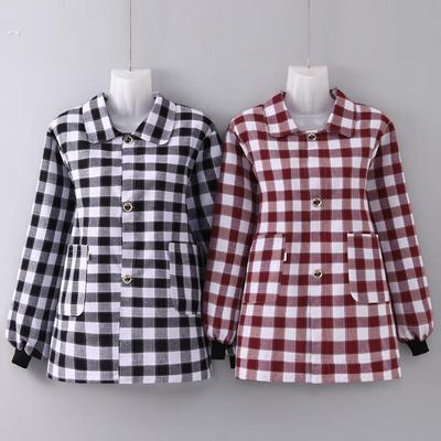 厨房罩衣家用工作服耐磨小个子短款正穿围裙棉布做饭新款女透气女