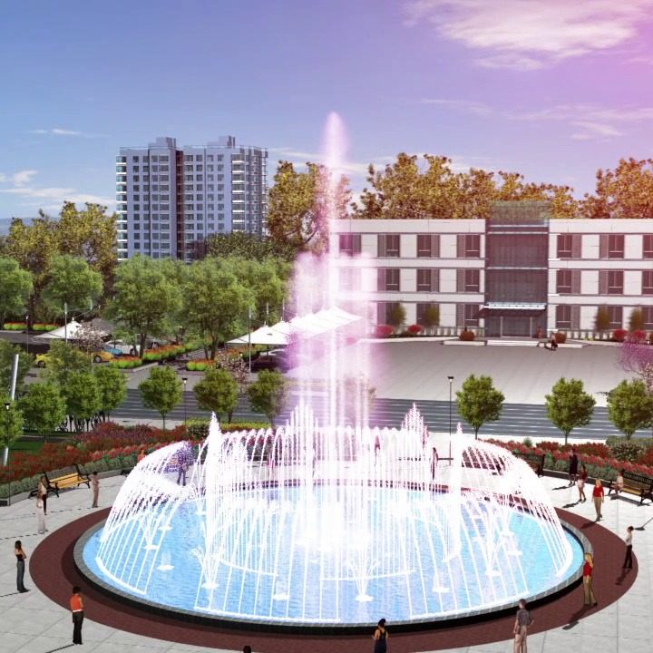 直径18M圆形水池音乐喷泉设计、制作、安装、调试一条龙服务