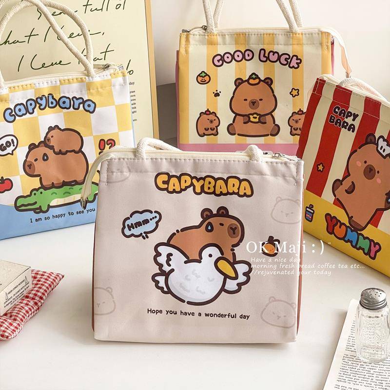 饭盒保温袋手提加厚铝箔高颜值上班通勤可爱手拎便携迷你便当包