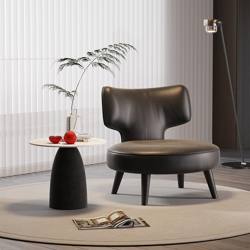 北欧单人沙发椅洽谈桌椅组合客厅简约异形单椅轻奢设计师休闲椅子